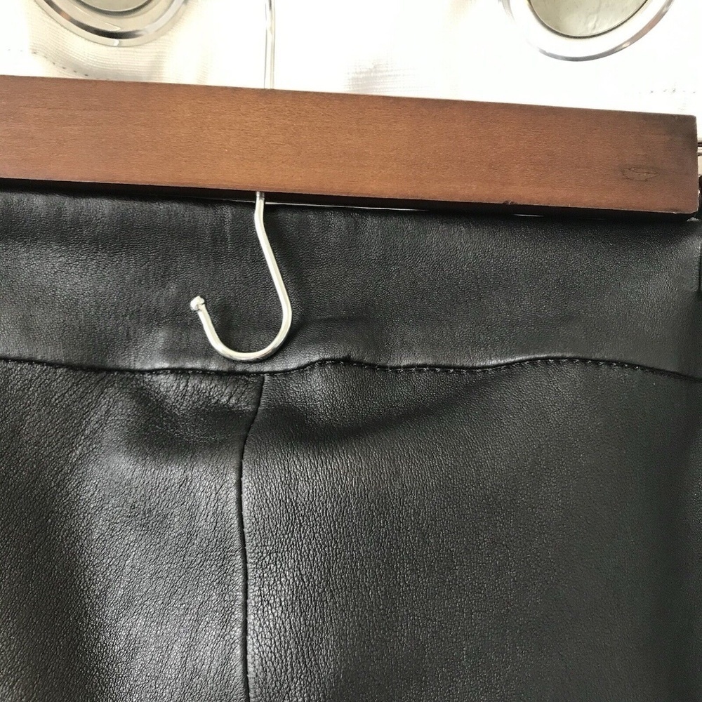 Jarbo CATERINA ANKLE STRAIGHT LEG PANT IN STRETCH LEATHER Size 32 Eu 2-4 Us - Picture 12 of 16
